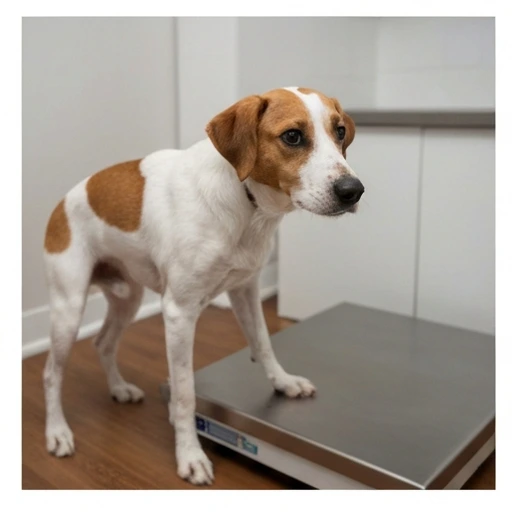 Veterinary examination of a dog